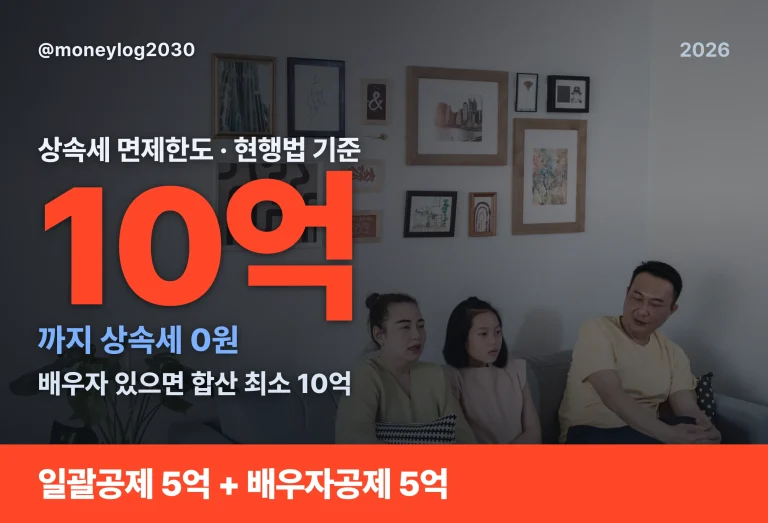 상속세 면제한도, 배우자 있으면 10억까지 0원인 이유