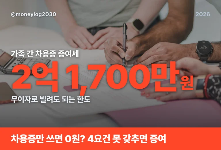 가족 간 차용증 증여세, 무이자 2억이면 정말 0원일까