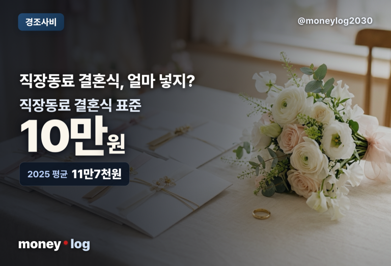 경조사비 뜻과 축의금, 얼마가 적당한가(2026)
