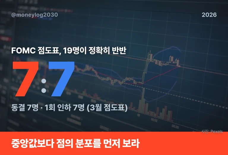 FOMC 점도표 보는 법, 동결에도 시장이 흔들리는 이유